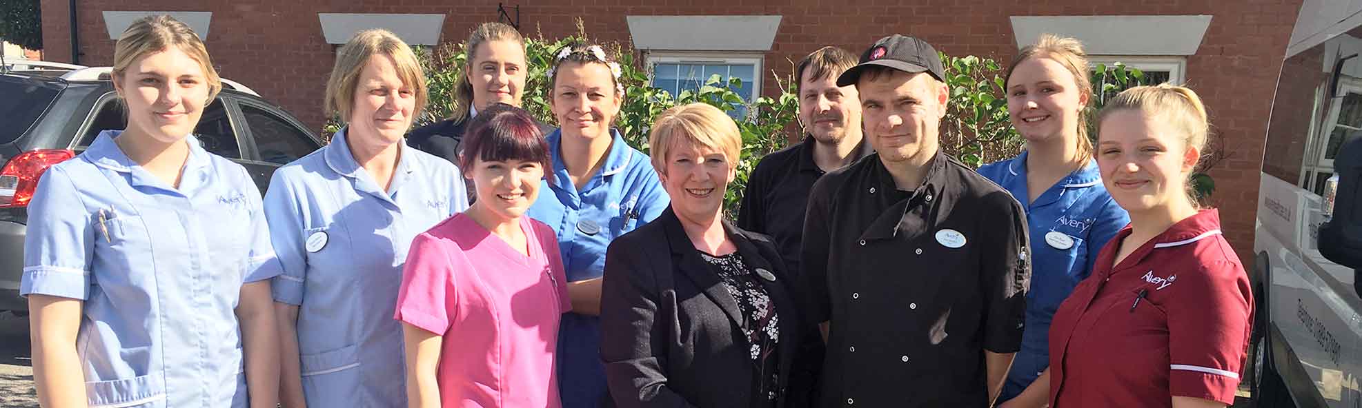 Horse Fair Care Home Team Photo banner hero