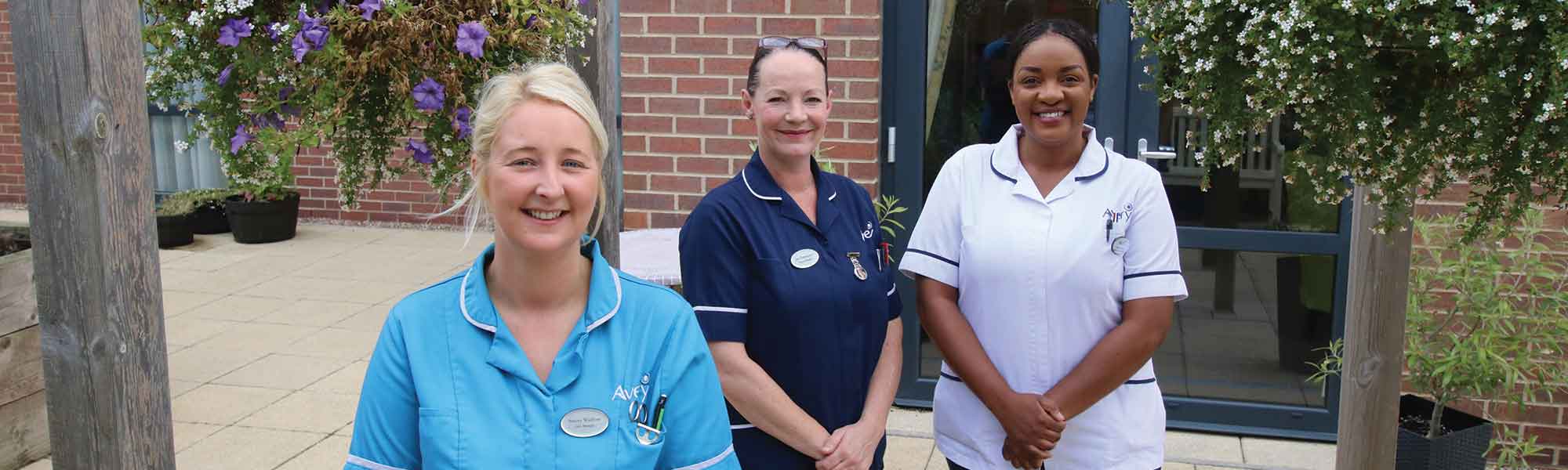 Spencer House Care Home Nurses garden care banner hero