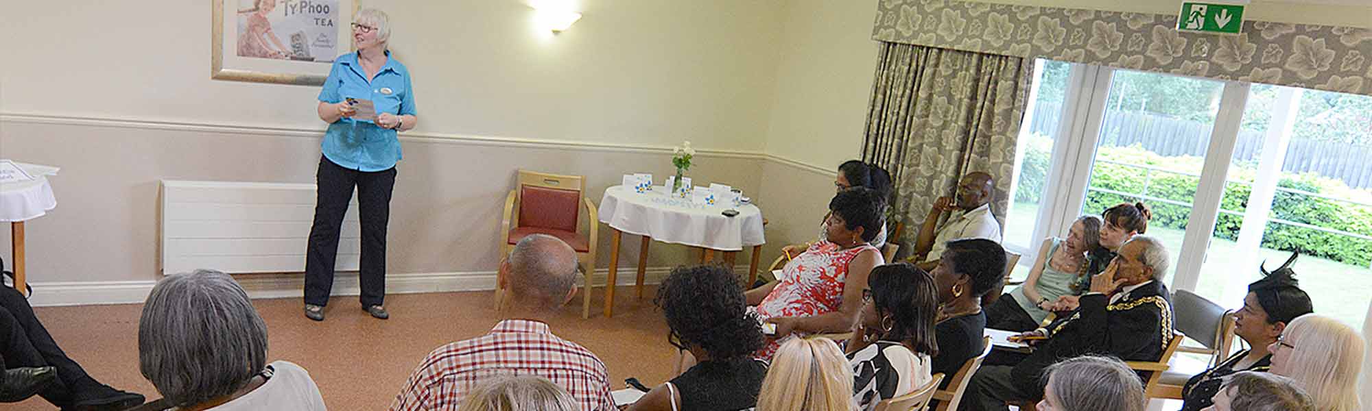 Heather Perkins delivers Dementia Friends Workshop at Clare Court Care Home banner hero