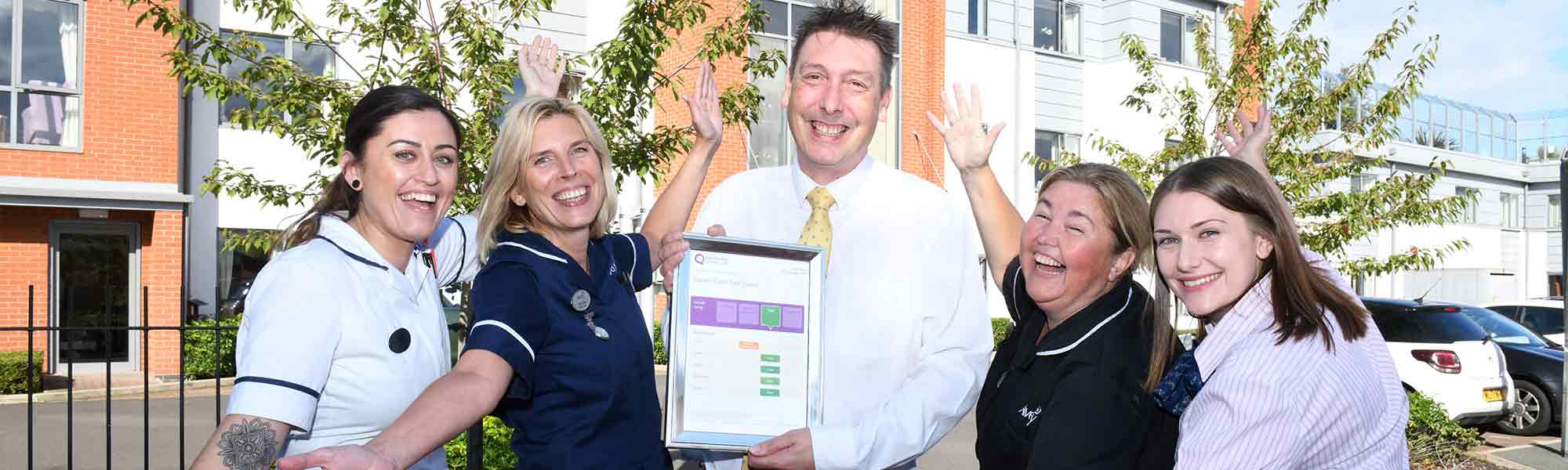 James Stubbs and team celebrates CQC Good Overall