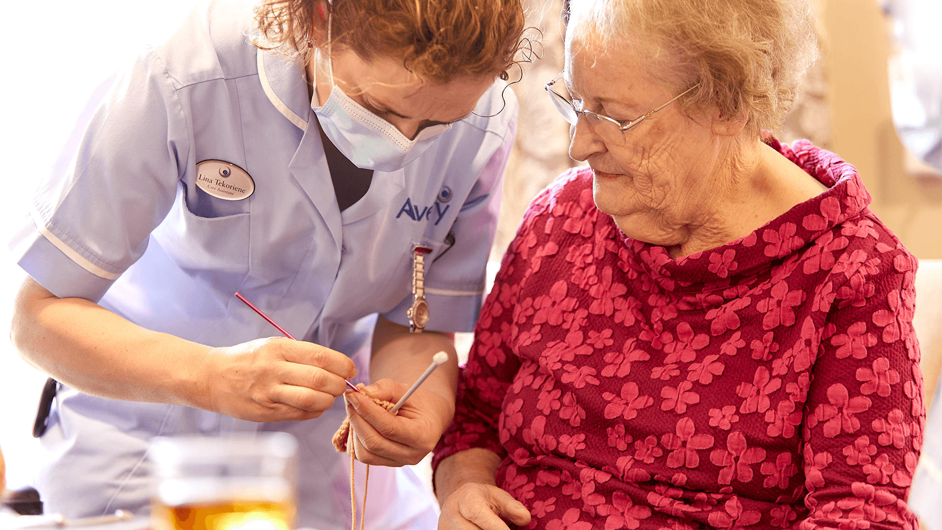 Avery Park resident and carer